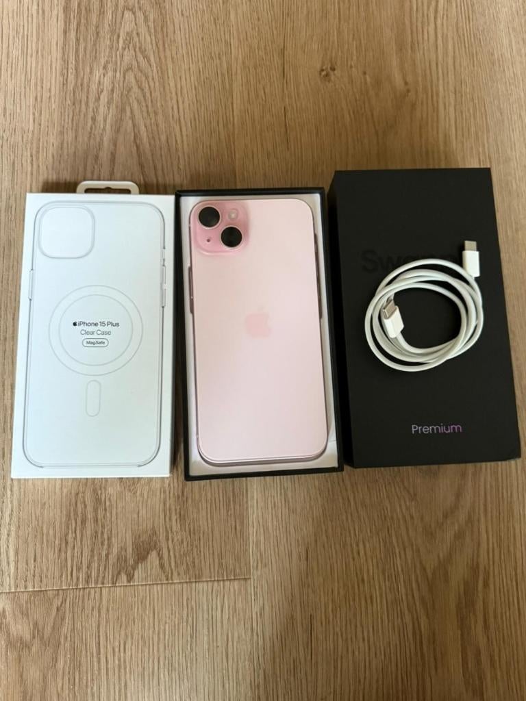 iPhone 15 plus roze 256 GB, Telecommunicatie, Mobiele telefoons | Apple iPhone, Zo goed als nieuw, IPhone 15 Plus, Ophalen, 256 GB