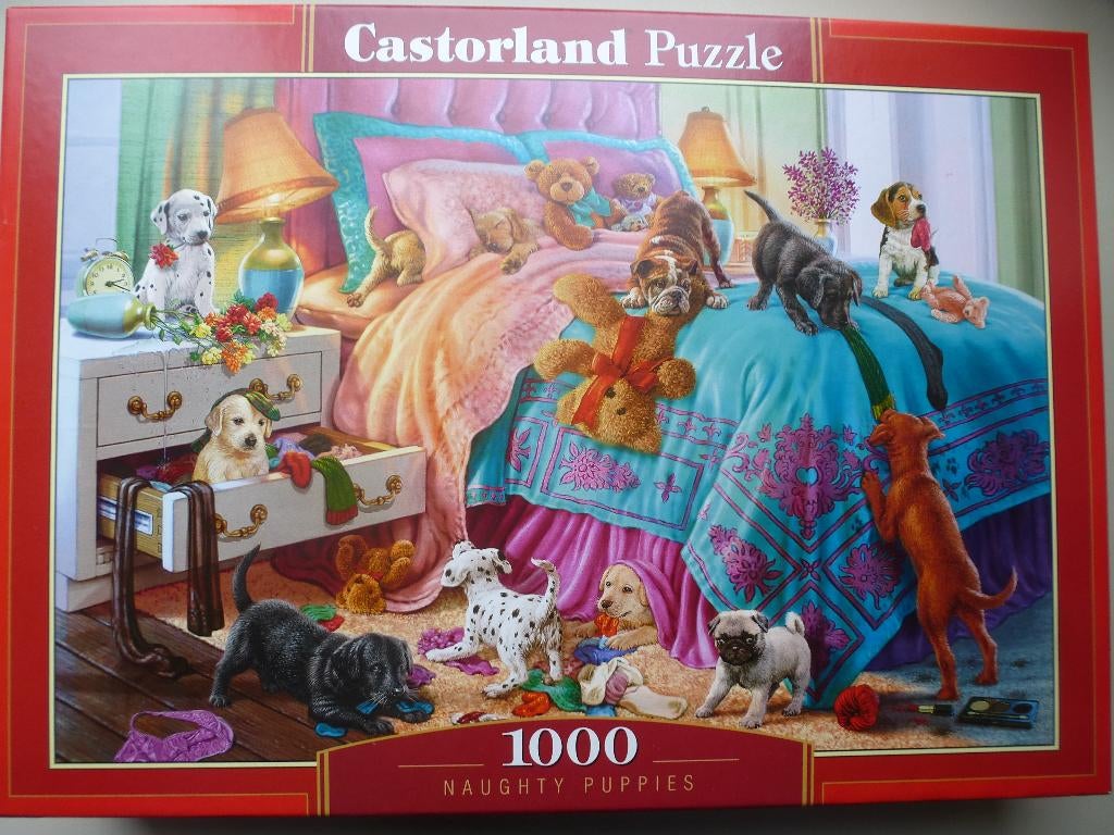 image de puzzle avec des chiens 1000 pièces, Enlèvement ou Envoi, 500 à 1500 pièces, Comme neuf, Puzzle