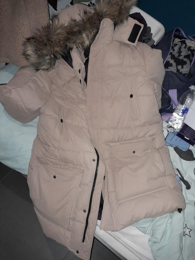 Clockhouse Heren winterjas met kap maat L, Kleding | Dames, Jassen | Winter, Ophalen, Zo goed als nieuw, Maat 42/44 (L)