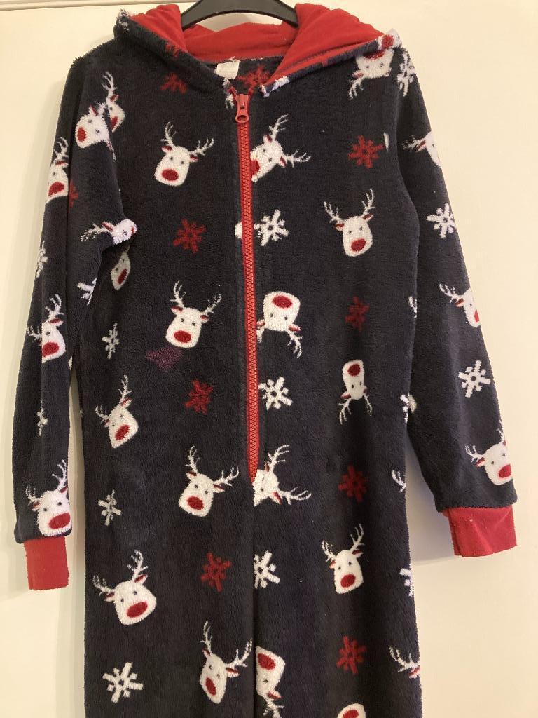 Rendier onesie - Nonito kids - maat 134/140, Kinderen en Baby's, Nacht- of Onderkleding, Gebruikt, Meisje, Ophalen of Verzenden