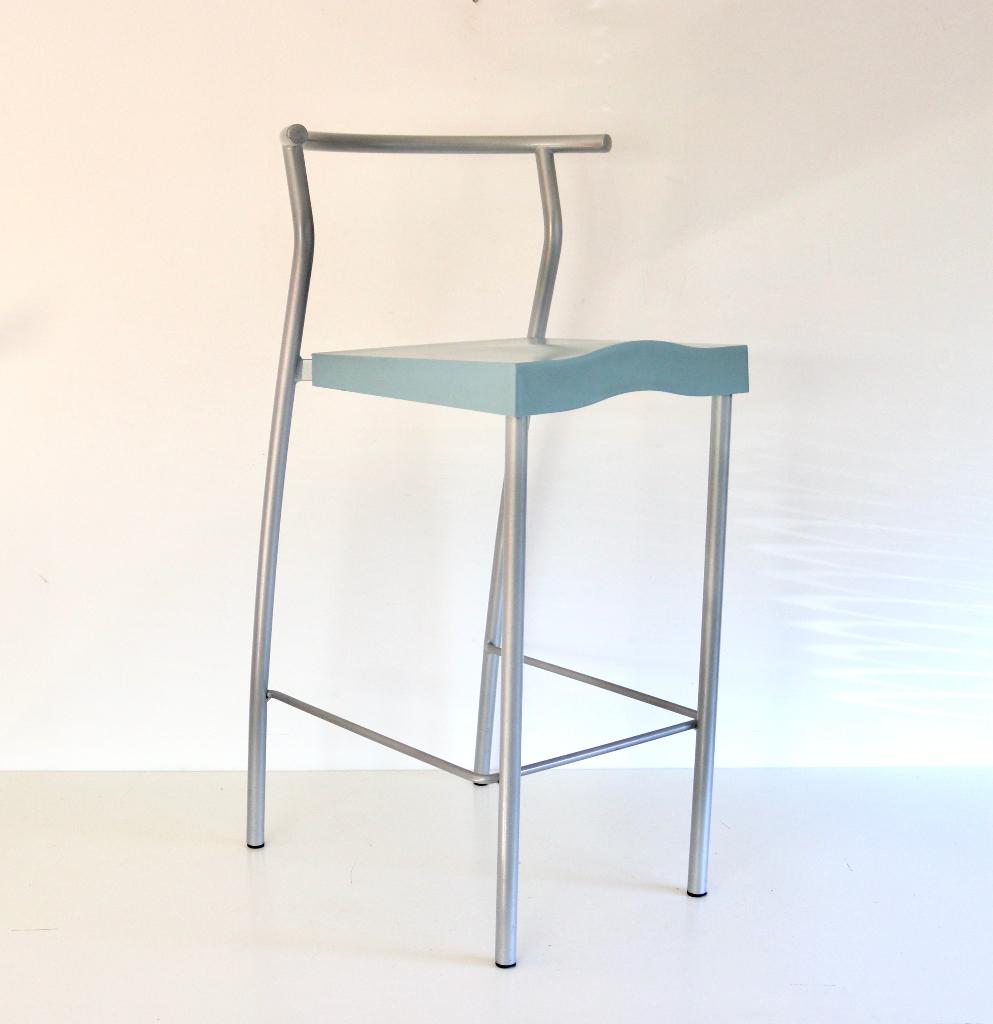 Kartell Hi-Glob kruk, ontworpen door Philippe Starck, blauw, Ophalen