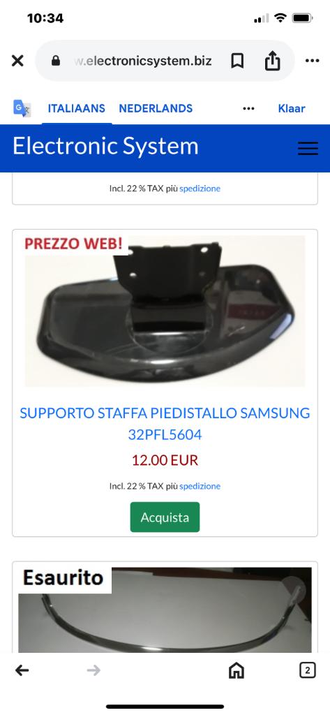 Voet TV support, Audio, Tv en Foto, Televisiebeugels, Ophalen