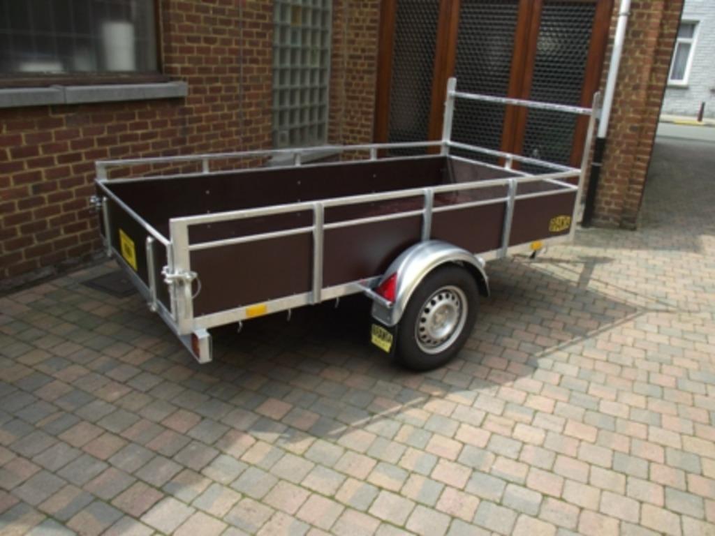 Professionele enkelasaanhangwagens 2,9 x 1,62m te 9300 Aalst, Ophalen