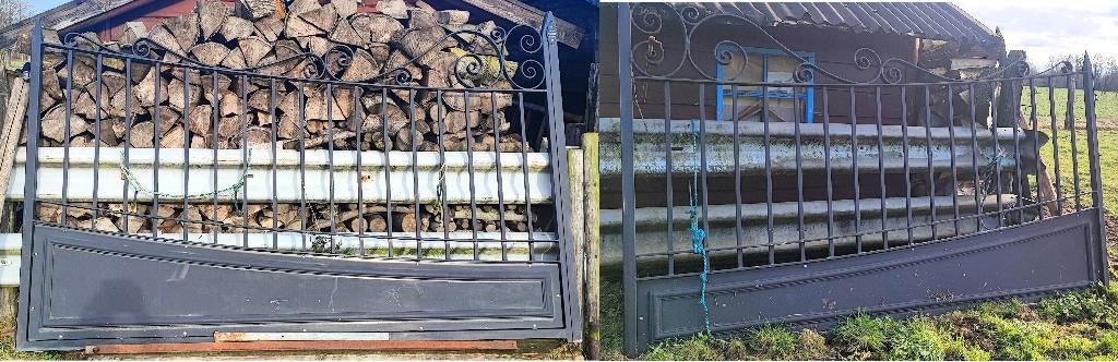 Grote Poort (links & rechts), Ophalen, Gebruikt, 150 tot 200 cm, IJzer
