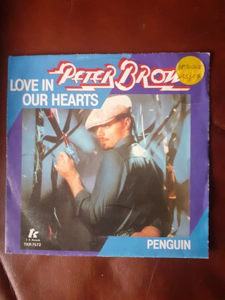 45T Peter Brown : Love in our hearts, Ophalen of Verzenden