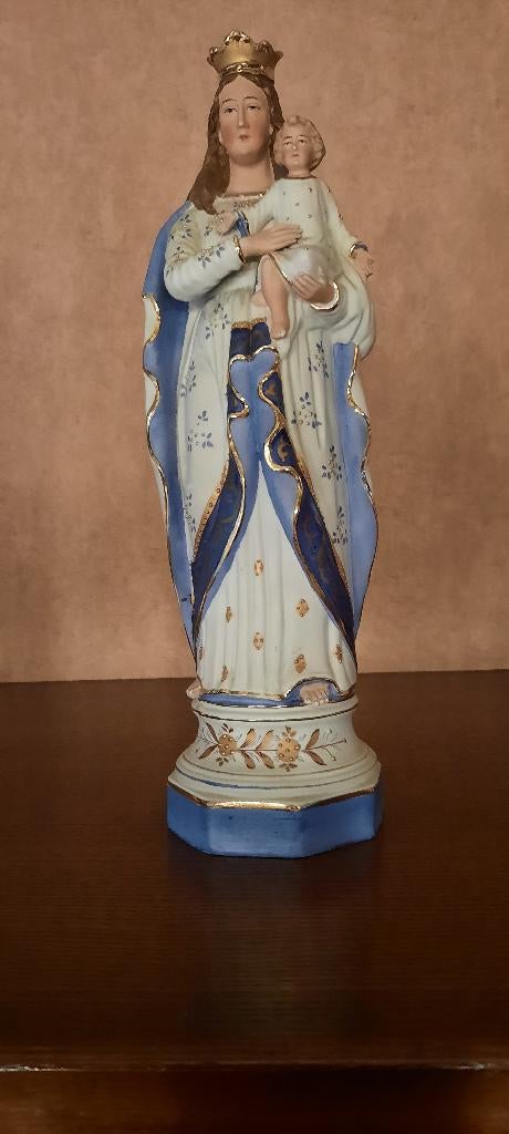 Antiek  porseleinen mariabeeld, Antiek en Kunst, Ophalen
