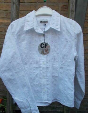Nieuw! Wit katoenen hemd CFCompany (maat 152 of 158), CF Company, Meisje, Overhemd of Blouse, Nieuw