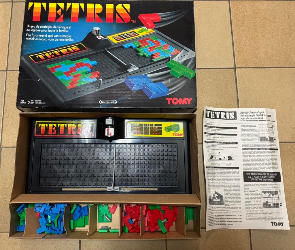 Vintage Tetris bordspel (1989), Hobby en Vrije tijd, Ophalen of Verzenden, Zo goed als nieuw