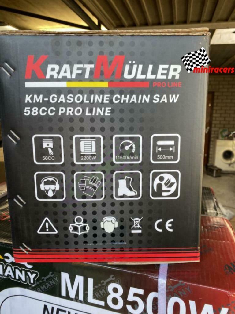 kettingzaag kraftmuller pro-line 58cc met 50 cm zaagblad, Enlèvement ou Envoi, Neuf