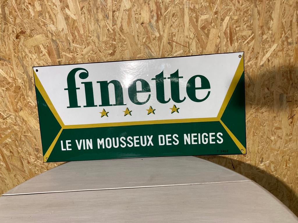 Emaillebord Finette, Ophalen of Verzenden, Finette, X, X