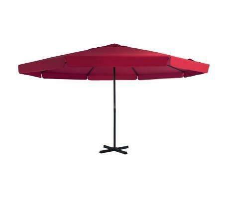 Parasol 500 cm parasol de jardin mât ALU couleur bordeaux, Envoi, Neuf