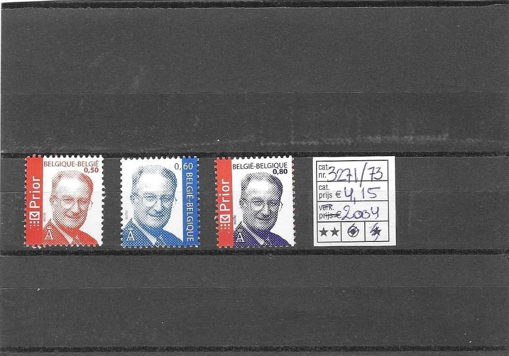 België 3271/73 Koning Albert II **, Sans timbre, Neuf, Enlèvement ou Envoi, Non oblitéré