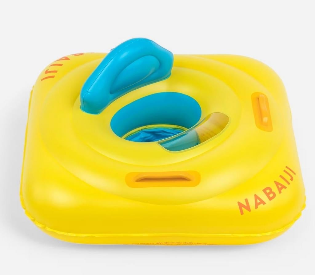 Nabaji Bouée de piscine gonflable avec siège pour bébé, Garçon ou Fille, Accessoire de natation, Decathlon, Comme neuf
