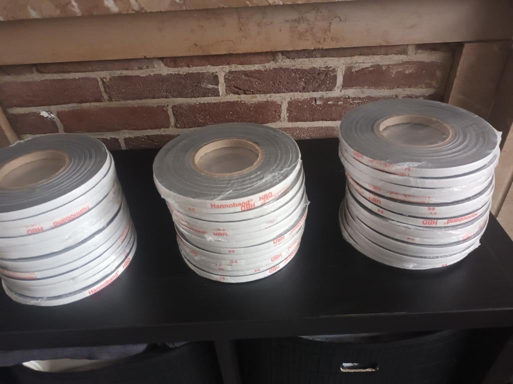 Lot 30 Rouleaux Hannoband HBD 3-5 Étanchéité isolée portes, Enlèvement