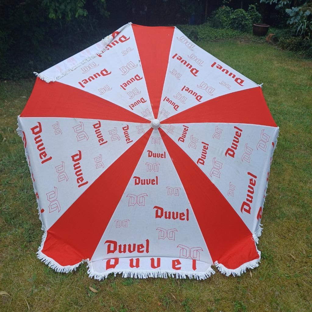 Duvel parasol retro, Verzamelen, Ophalen, Zo goed als nieuw, Duvel