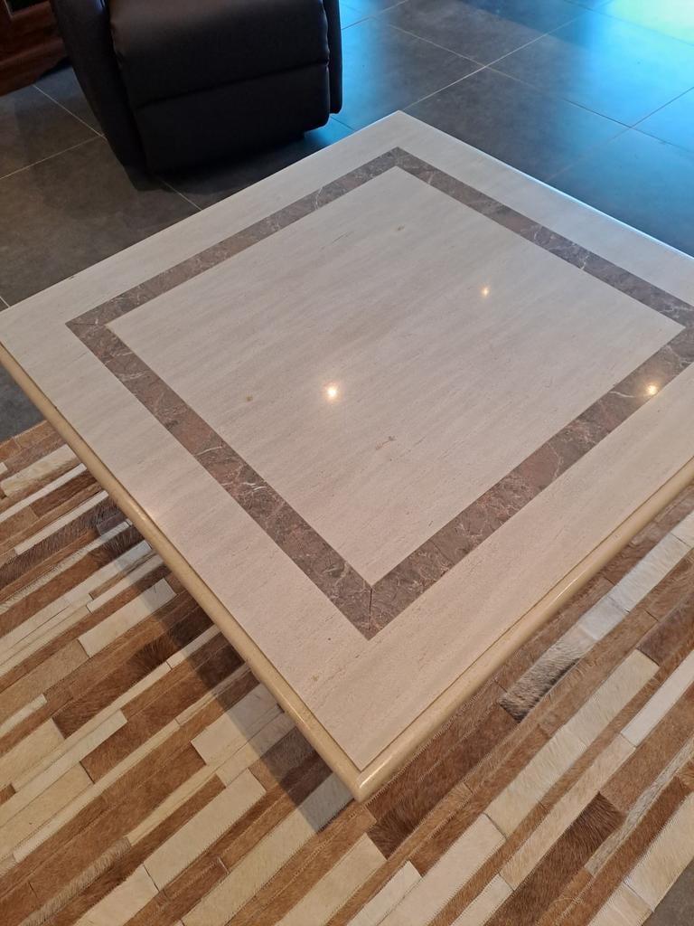 Travertin salontafel, Maison & Meubles, Enlèvement, Comme neuf