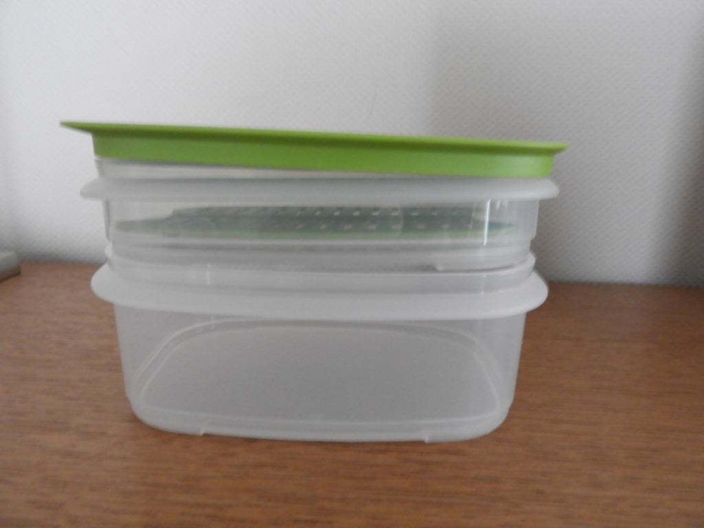 tupperware stapelschalen cool, Huis en Inrichting, Keuken | Tupperware, Ophalen of Verzenden, Nieuw, Groen, Schaal