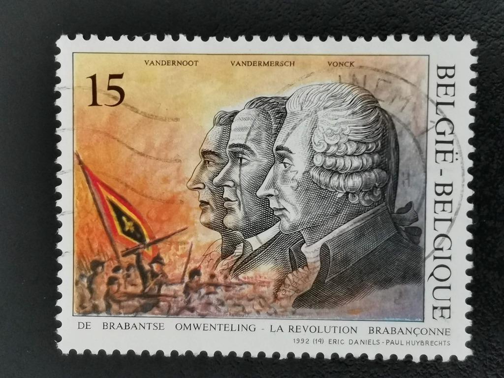 Belgie 1992 - De Brabantse Omwenteling - advocaten,kolonel, Ophalen of Verzenden, Gestempeld