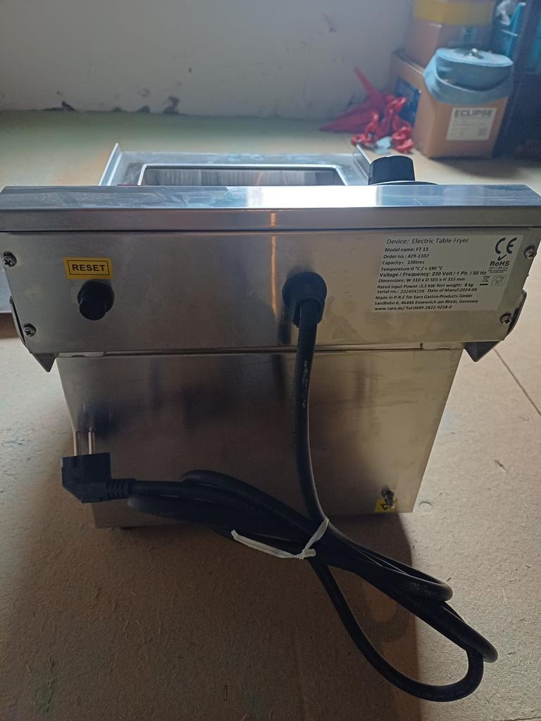 Industriële frietketel 13liter, Enlèvement, Neuf, sans emballage, Cuisinière, Friteuse et Grils