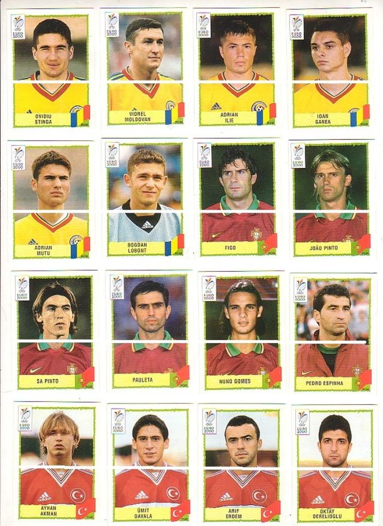 Panini/Euro 2000/Impression rouge/50 autocollants, Envoi, Neuf, Affiche, Image ou Autocollant