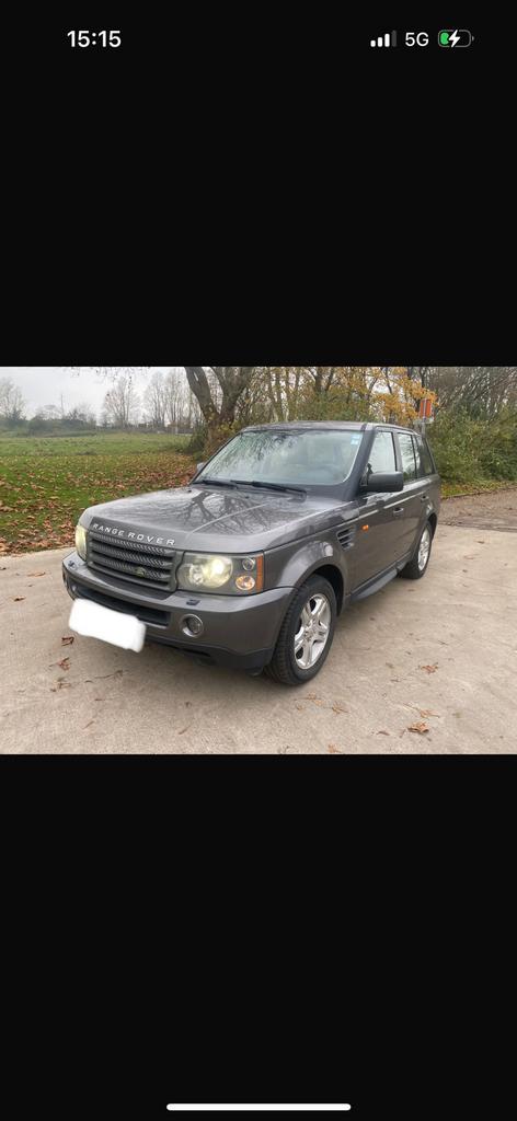 Range Rover Sport  2006 2.7 utilitaire 2 conformité, Autos, Cuir, Argent ou Gris, Achat, Beige