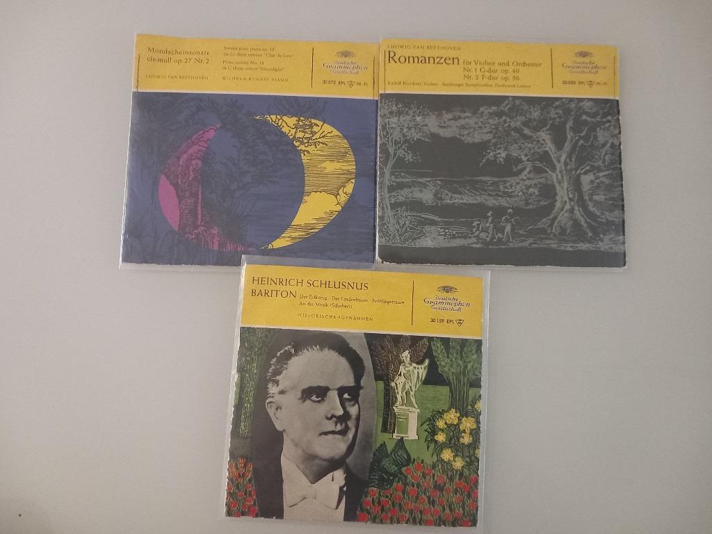 Lot de 3 vinyles de 7", single Classical Romance Beethoven S, Enlèvement ou Envoi, Romantique