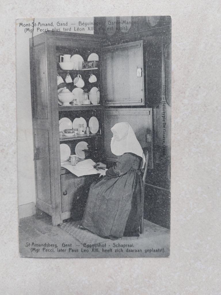 oude postkaart Sint-Amandsberg, Envoi