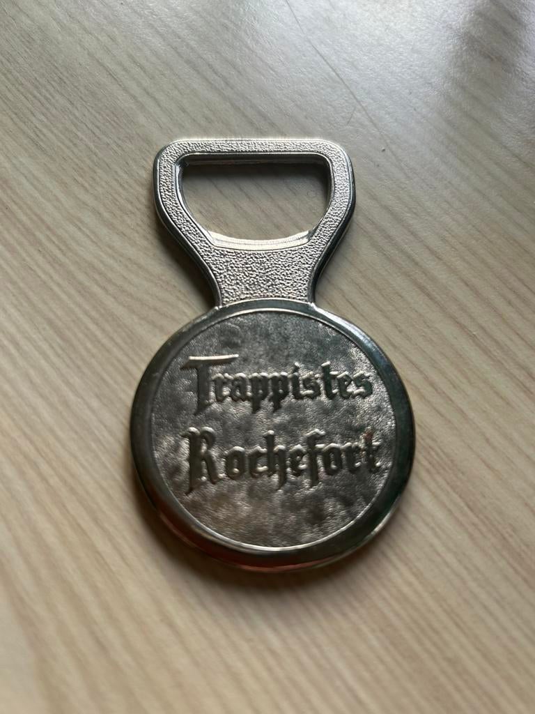 Ouvre bouteille décapsuleur Trappistes Rochefort métal, Collections, Enlèvement ou Envoi