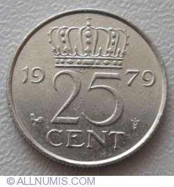 25 cent Gulden Nederland, Postzegels en Munten, Munten | Nederland, Verzenden