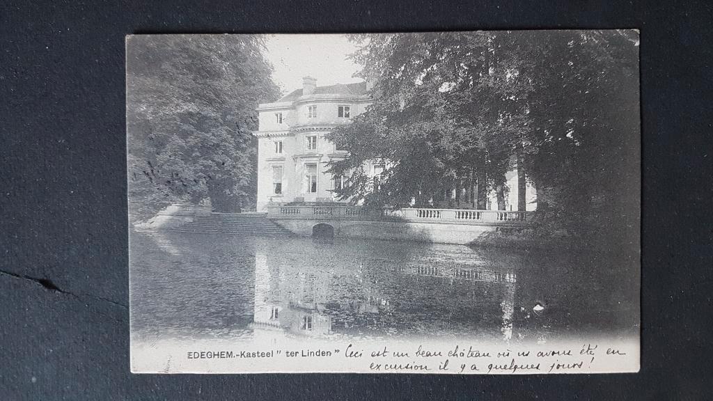 Postkaart Edegem Edeghem Kasteel ter Linden 1911, Ophalen of Verzenden, Voor 1920, Gelopen, Antwerpen
