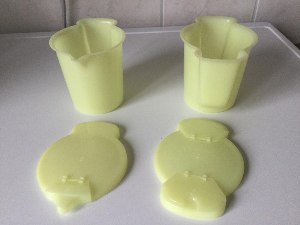 Tupperware gele melkkan en suikerpot, Huis en Inrichting, Ophalen of Verzenden, Zo goed als nieuw