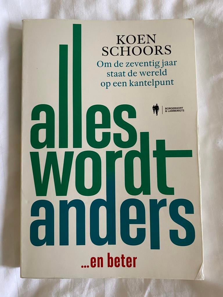 Koen Schoors - Alles wordt anders, Ophalen of Verzenden, Koen Schoors