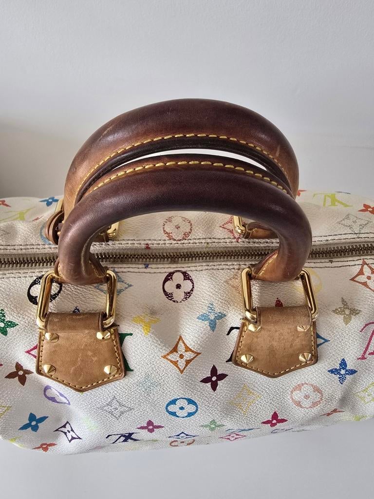 Louis Vuitton Speedy 30 tas, Verzenden, Gebruikt, Wit, Handtas