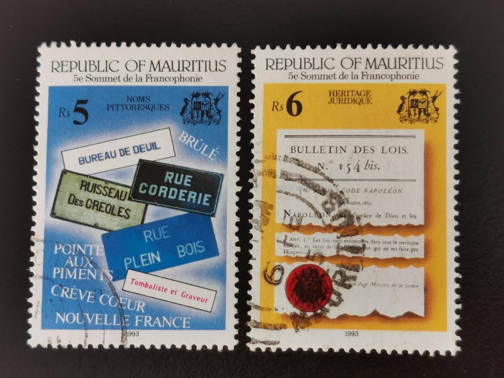 Mauritius 1993 - Conferentie Franstalige landen, Ophalen of Verzenden, Overige landen, Gestempeld