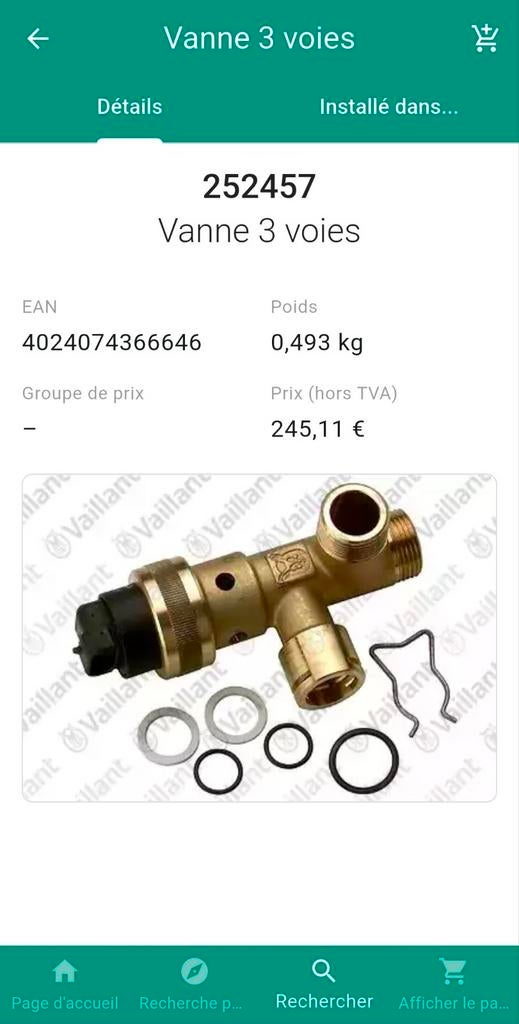 Vaillant Vanne 3 voies

(100% neuve), Verzamelen, Overige Verzamelen, Nieuw, Ophalen of Verzenden