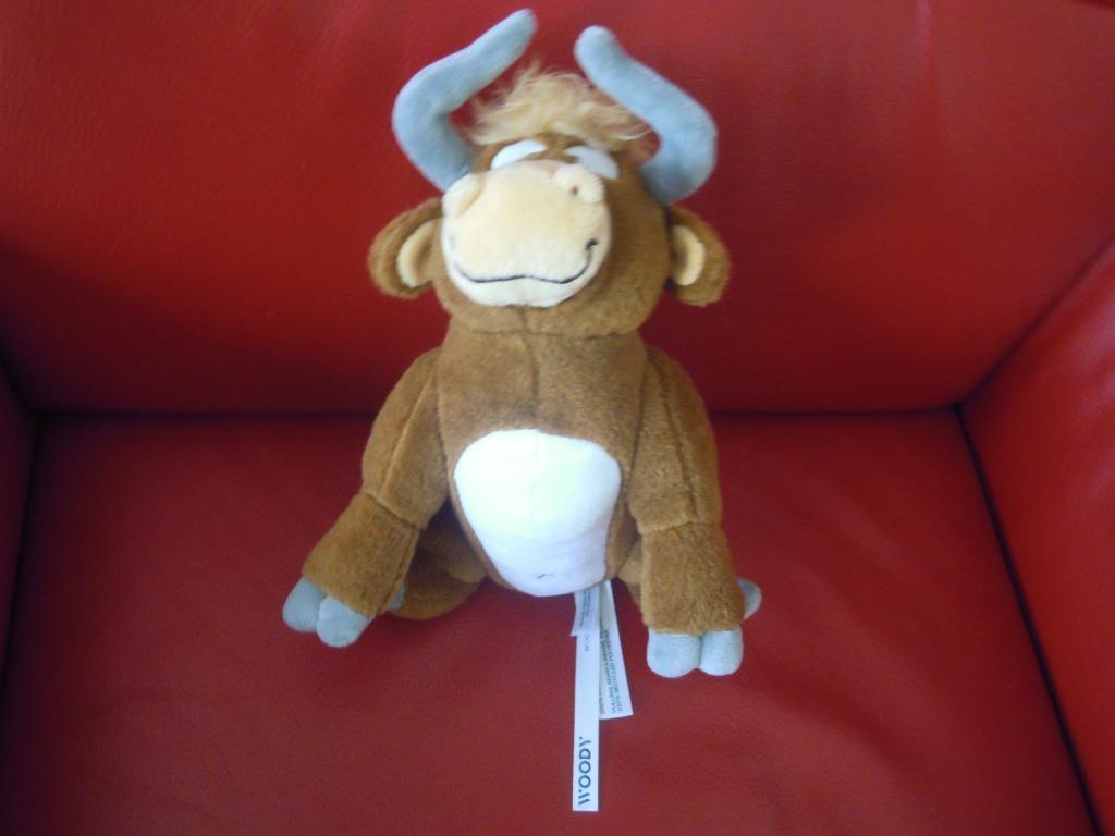 woody knuffel stier (doos 59)), Kinderen en Baby's, Speelgoed | Knuffels en Pluche, Ophalen of Verzenden, Nieuw