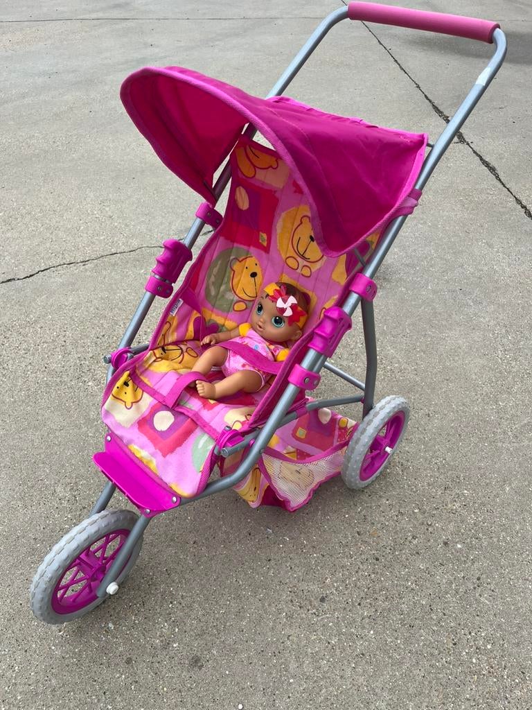 Speelgoed kinderwagen, Kinderen en Baby's, Speelgoed | Poppen, Ophalen, Gebruikt, Babypop
