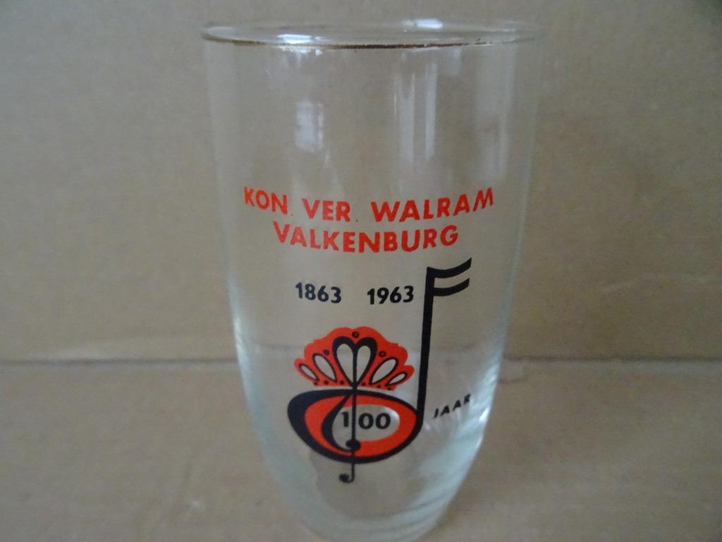 Curiosa glas Walram Valkenburg 100 jaar 1963 glas Valkenburg, Antiek en Kunst, Ophalen of Verzenden