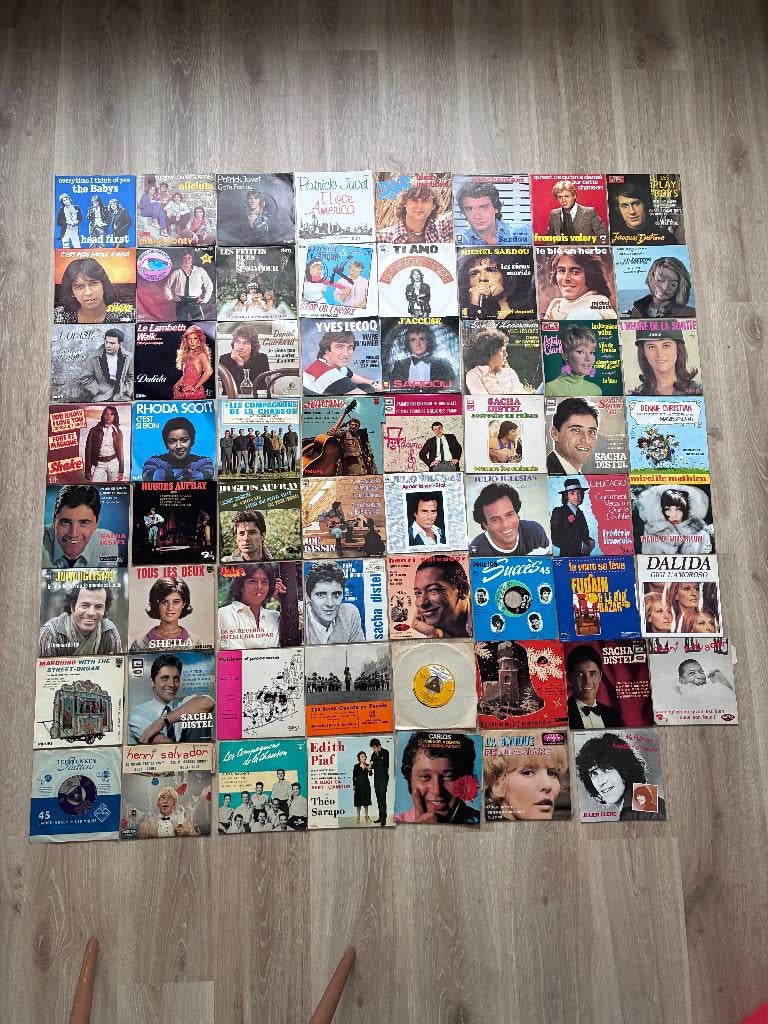 Collectie vintage 45-toeren singles, Ophalen, Gebruikt, Pop, Single