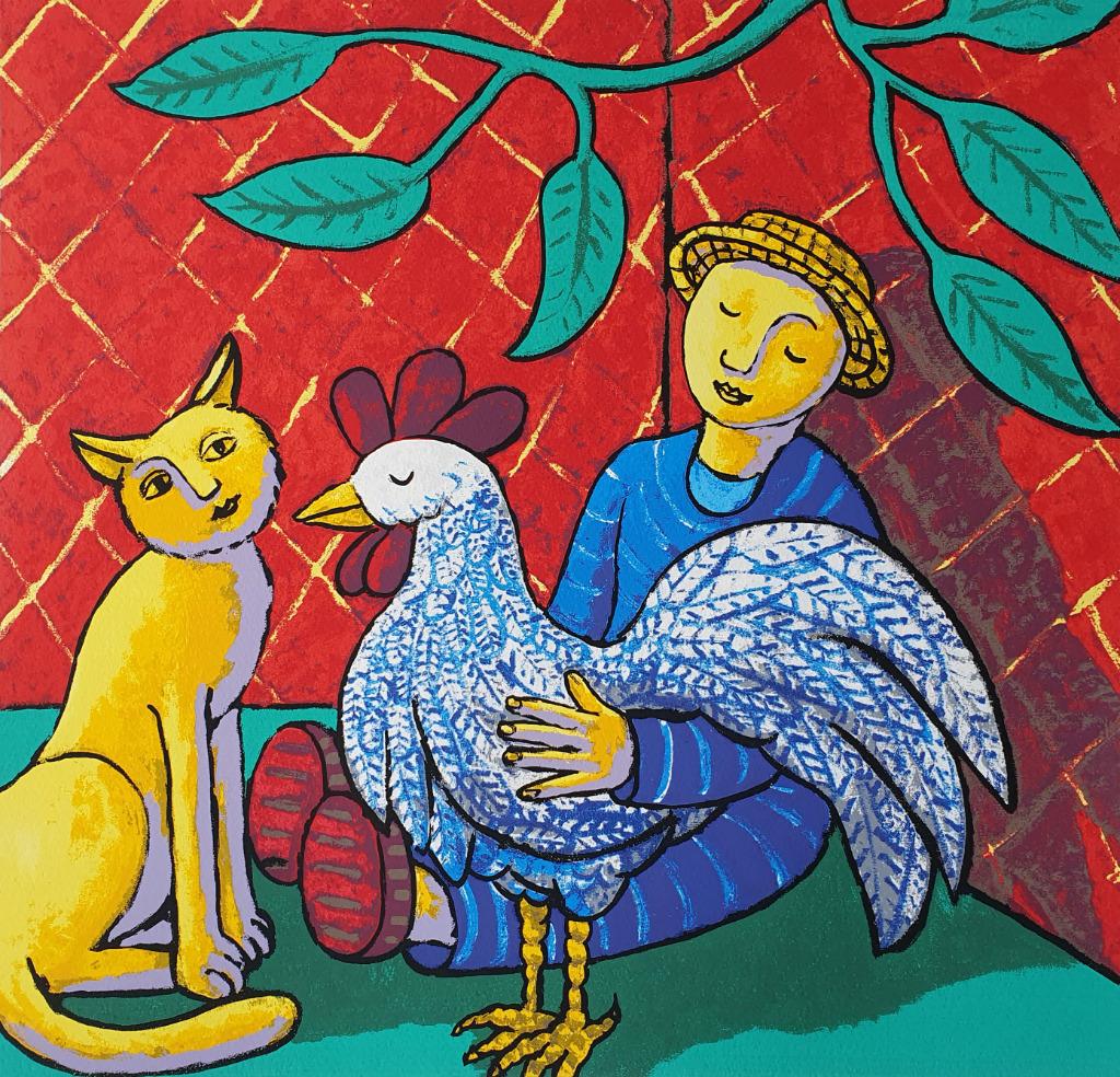 Jacques Tanghe - Little Farmer, Antiek en Kunst, Ophalen