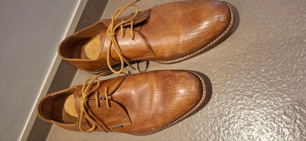 Scapa cognac geklede veterschoen maat 42 € 45, Vêtements | Hommes, Chaussures, Enlèvement ou Envoi, Comme neuf