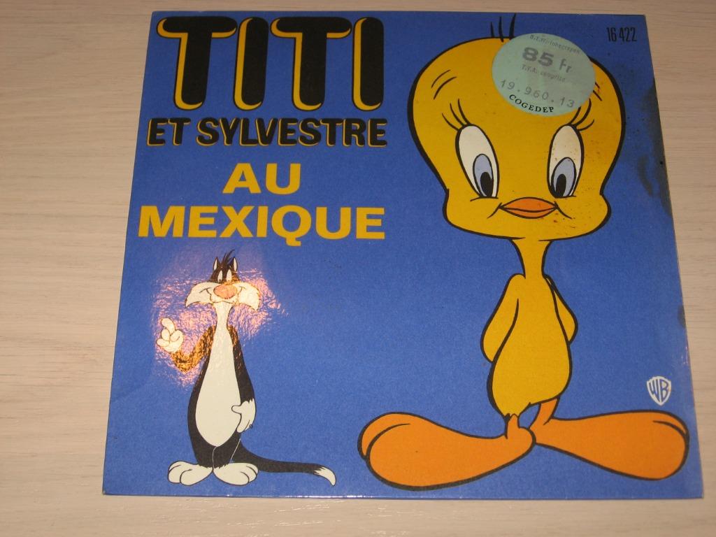 disque vinyl 45 tours titi et grosminet, CD & DVD, Enlèvement ou Envoi, Comme neuf, Musique