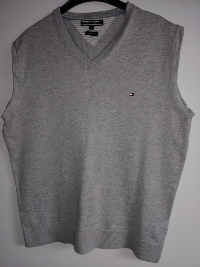 debardeur hilfiger licht grijs melee maat L, Ophalen of Verzenden, Zo goed als nieuw, Maat 52/54 (L), Grijs