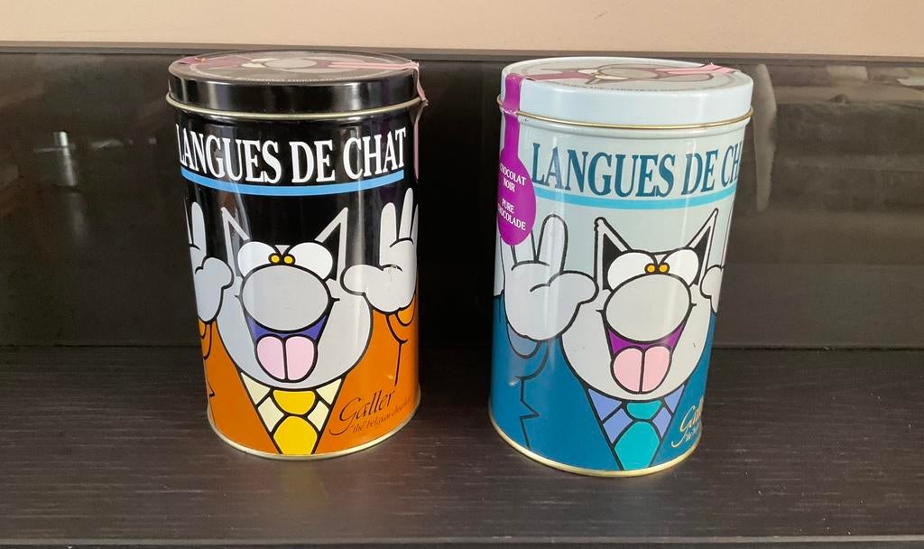 Boites métal …. Langues de chat…. Galler/Geluck, Enlèvement, Comme neuf