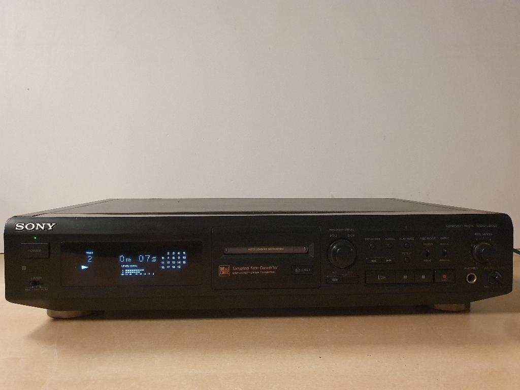 Minidisc Deck Sony MDS-JE500, Audio, Tv en Foto, Walkmans, Discmans en Minidiscspelers, Ophalen of Verzenden