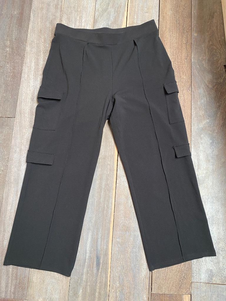 H&M losse broek zwart XL well grote zijzakken baggy ZG staat, H&M, Verzenden, Zwart, Maat 46/48 (XL) of groter