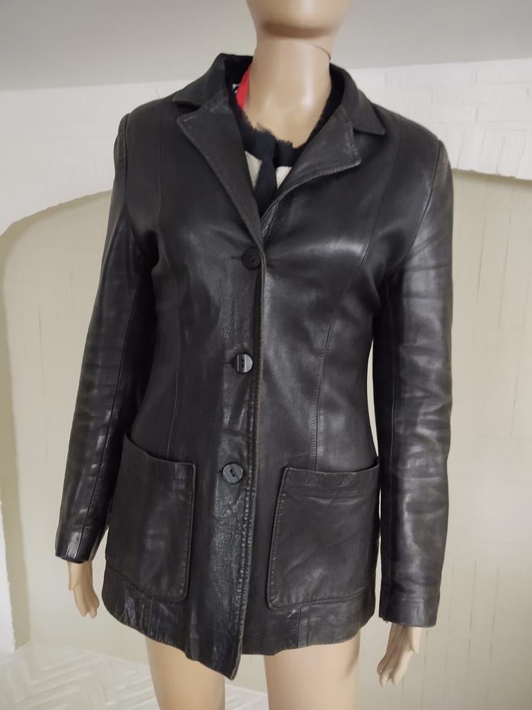 Vent Couvert lederen jas., Kleding | Dames, Zwart, Maat 42/44 (L), Ophalen of Verzenden, Vent Couvert