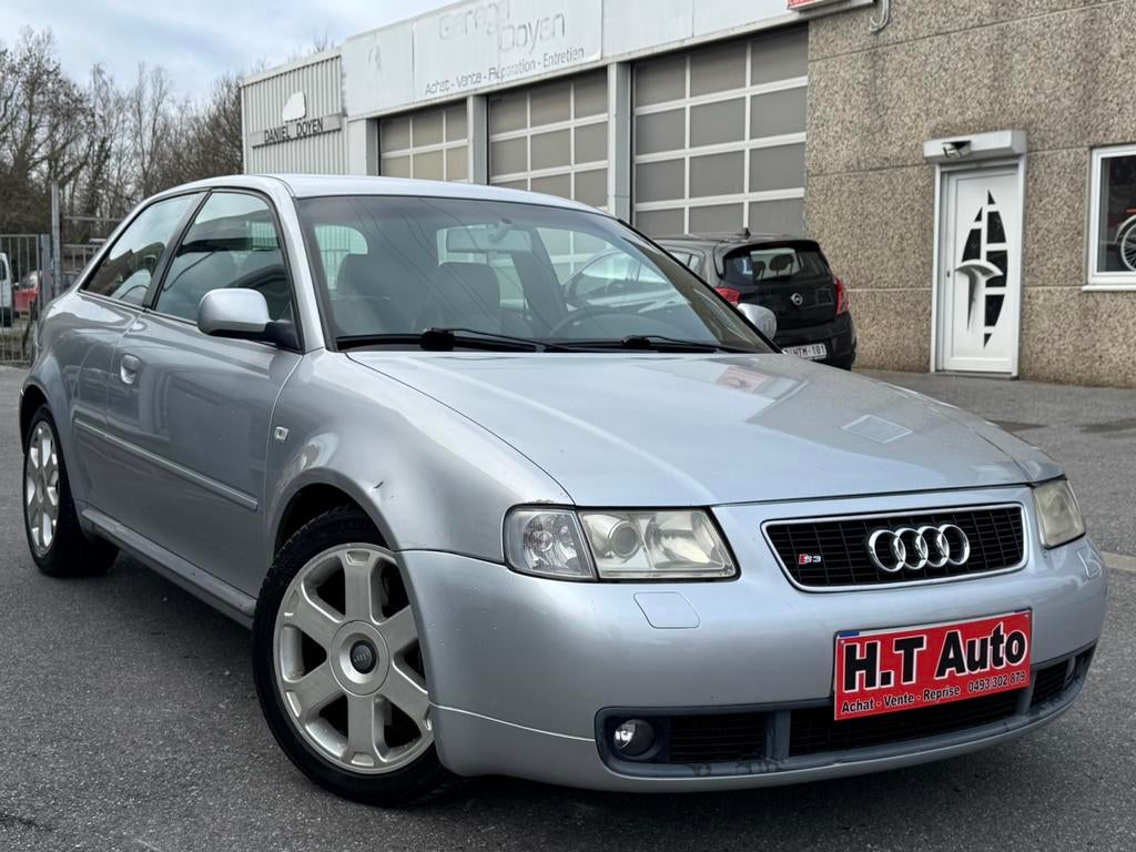 Audi S3/ 1.8 turbo quattro/leer/recaro/xenon!!, Auto's, Audi, Zwart, Parkeersensor, Leder, Bedrijf