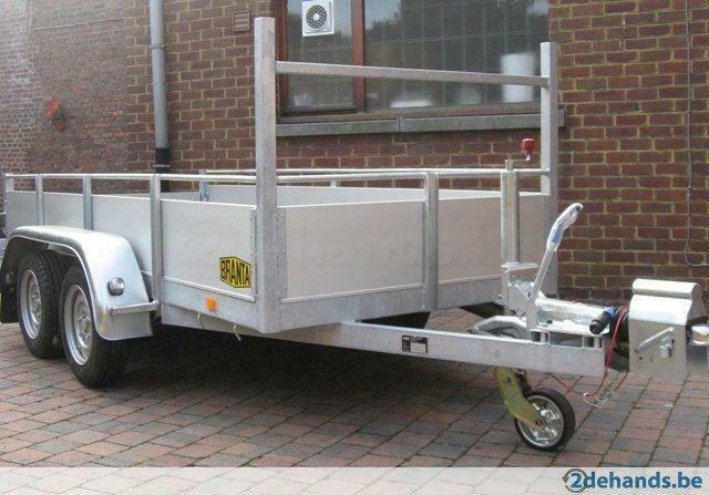 Nieuwe geremde bakaanhangwagen 2,4 x 1,35m te 9300 Aalst, Nieuw