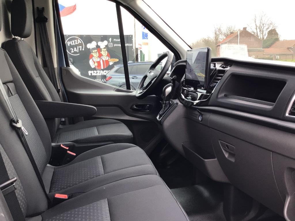 ford transit l3h2 130pk automaat 2023 10km 35900e ex, Euro 6, Entreprise, 3 places, Noir